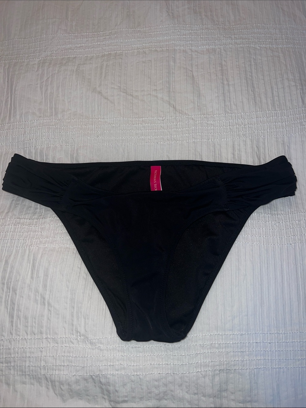 Victoria's Secret Black Bikini Bottom - Low Rise Swim Brief
